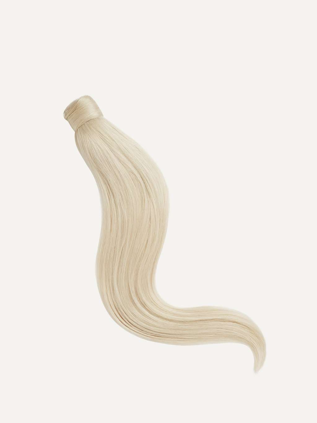 20 inch Platinum Blonde 100% Remy Hair Ponytail Extension