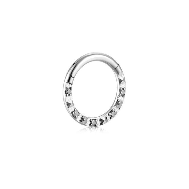 New Nose Piercing Ring Nase Cuff Septum Piercing Ring Titanium Steel Nariz Piercing Ear Cartilage Tragus Goth Piercing Nez Opal