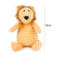 Corduroy Dog Toys for Small Large Dogs Animal Plush Dog Squeaky Toy Puppy Chew Toys Bite Resistant Pet Toy For Dogs Squeaker