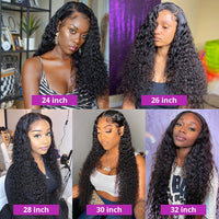 Curly Human Hair Wig 13x4 360 Hd Deep Wave Lace Frontal Brazilian Wigs For Black Women Human Hair 13x6 Water Wave Lace Front Wig