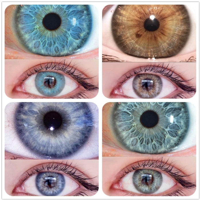 Color Contact Lenses for Eyes Natural Blue Colored Lenses TAYLOR Contact lens Beautiful Pupil Cosmetics Yearly