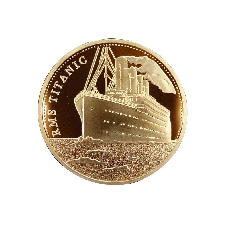金メッキコイン タイタニック船 収集価値のあるコイン 事件アートコレクション メダル 記念コイン 自宅用のお土産