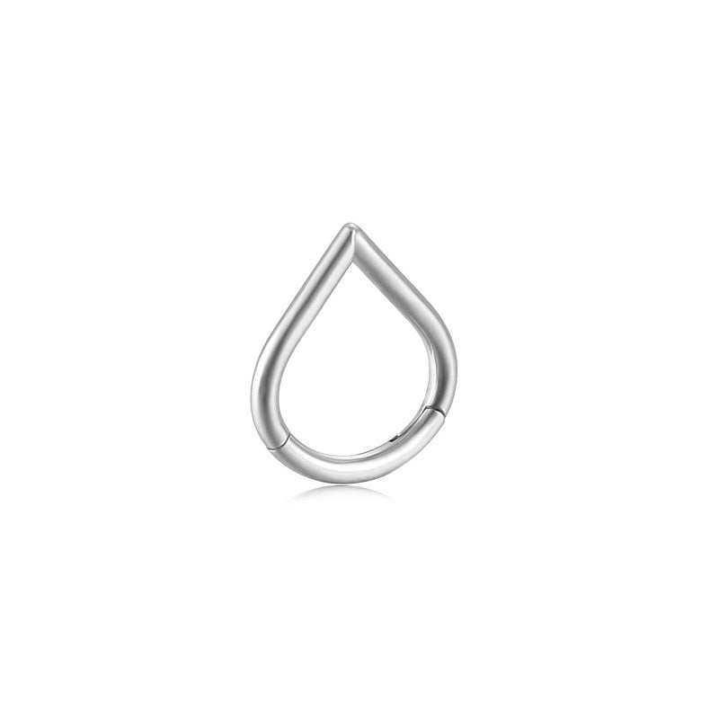 New Nose Piercing Ring Nase Cuff Septum Piercing Ring Titanium Steel Nariz Piercing Ear Cartilage Tragus Goth Piercing Nez Opal
