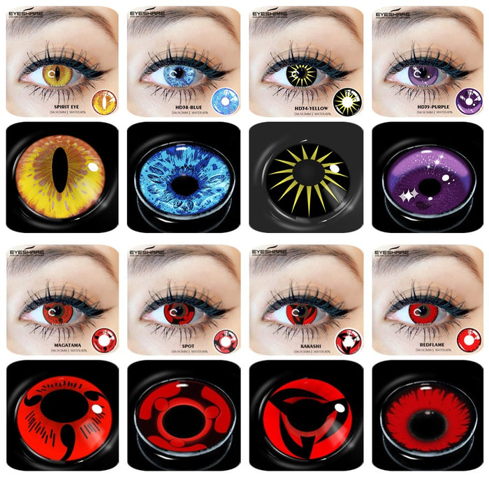 EYESHARE Color Contact Lenses 2pcs Cosplay Colored Contact Lenses for Eyes Halloween Lenses Yearly Beautiful Pupil Contact Lens
