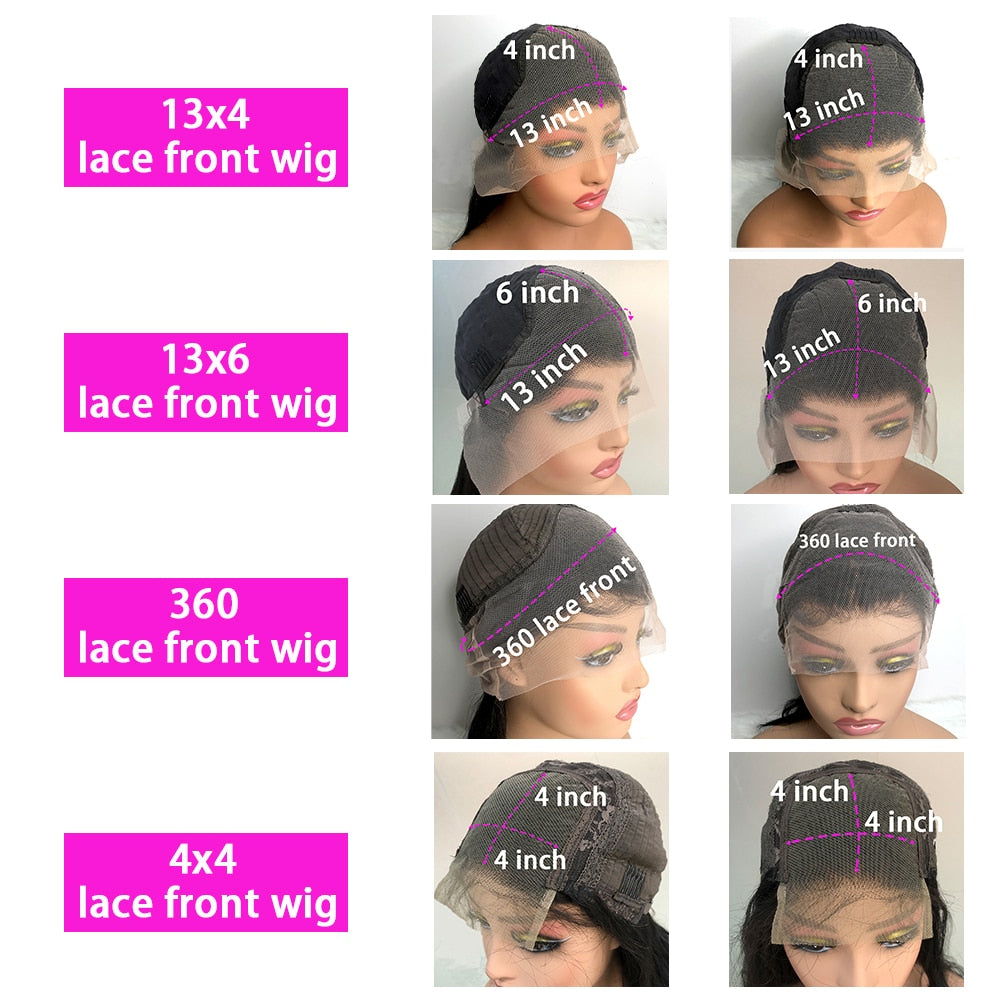 Hd Lace Wig 13x6 Human Hair Wigs For Women Brazilian Hair 13x4 Deep Wave 360 Lace Frontal Wig 30 Inch Water Wave Lace Front Wig