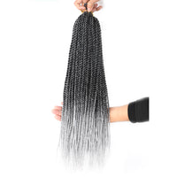 18 Inch 6 Packs Senegal Twist Hair Crochet Braids 30Stands/Pack Synthetic Braiding Hair Extensions for Black Women Tgray
