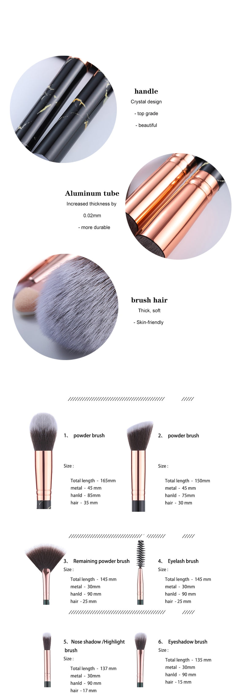 5/15Pcs Makeup Brushes Tool Set Cosmetic Powder Eye Shadow Foundation Blush Blending Beauty Make Up Brush Maquiagem