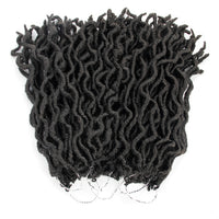 Synthetic Crochet Braids Hair Goddess Faux Locs Ombre Curly Soft Dreads Dreadlocks For Black Woman Extensions YXCHERISHAIR