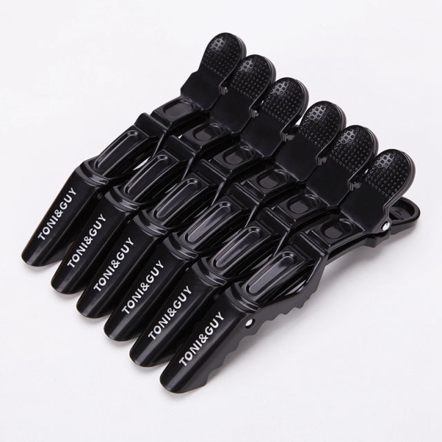 6pcs/lot Plastic Hair Clip Hairdressing Clamps Claw Section Alligator Clips Barber For Salon Styling Hair Accessories Hairpin