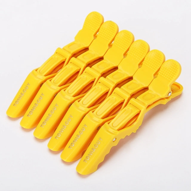 6pcs/lot Plastic Hair Clip Hairdressing Clamps Claw Section Alligator Clips Barber For Salon Styling Hair Accessories Hairpin