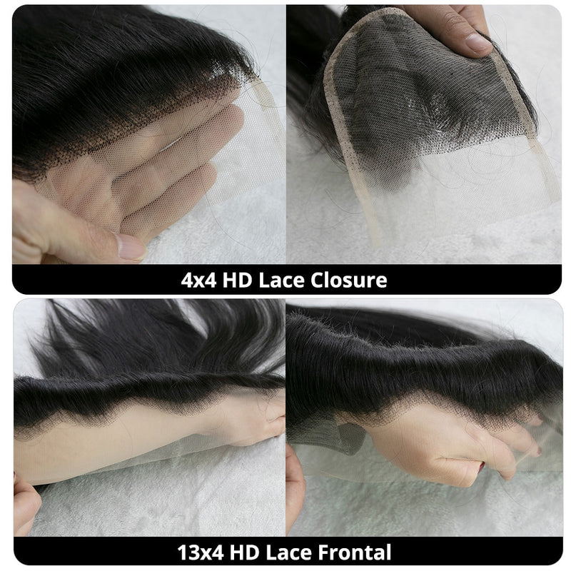 13x4 5x5 Brazilian Straight Human Hair Lace Frontal Closure Swiss Lace