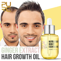 PURC Ginger Essence Hair Growth Products Fast Regrowth Oil Serum Hair Loss Medicine Enhancer Care Beauty Scalp Treatment 35ml