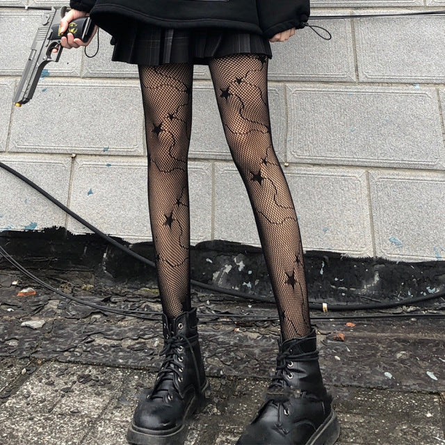 ヘビタイツ女性アニメストッキング 2022 ファッションパターン網タイツセクシーな原宿靴下ナイロン女性のロリータ G タイツ