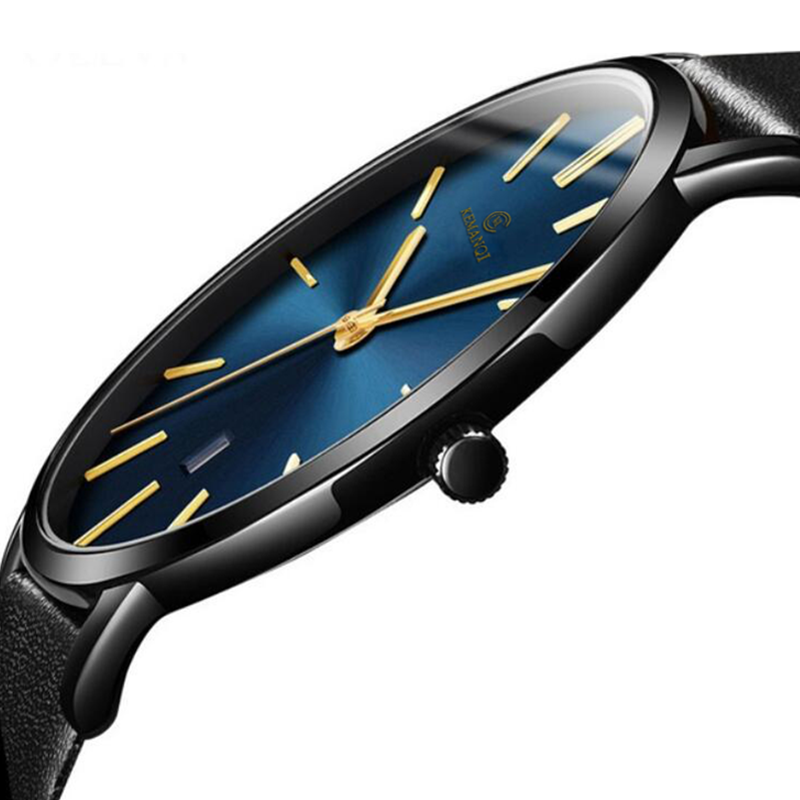 2022 ミニマリストメンズ腕時計超薄型メンズ腕時計男性ファッションシンプルなビジネス腕時計革時計リロイ Hombre レロジオ